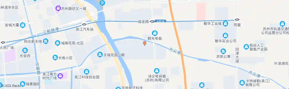 苏州协益电子(庞山)_公交站地图_苏州公交_妙搜公交查询2025