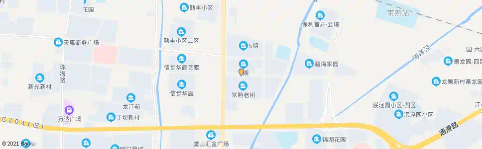 苏州常熟老街黄浦路口_公交站地图_苏州公交_妙搜公交查询2025