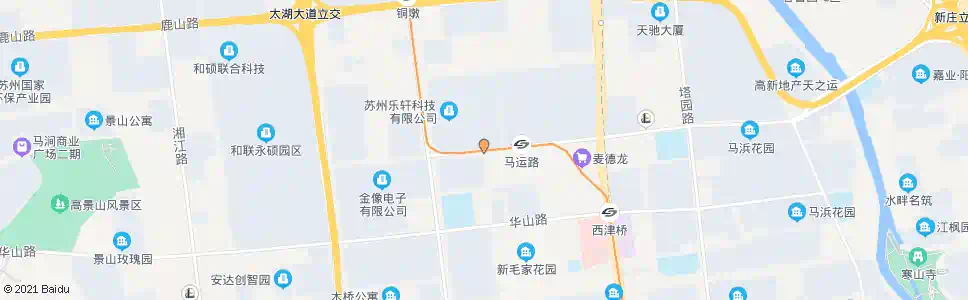 苏州康佳花园北_公交站地图_苏州公交_妙搜公交查询2025