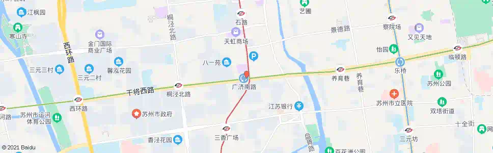 苏州广济南路_公交站地图_苏州公交_妙搜公交查询2025