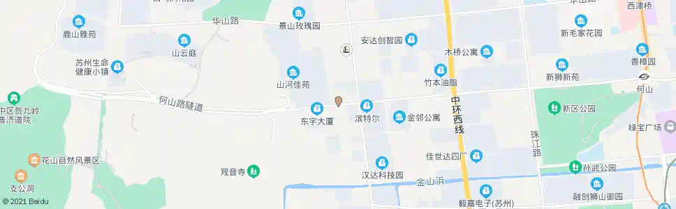 苏州何山路支英街东_公交站地图_苏州公交_妙搜公交查询2025