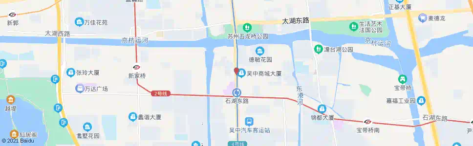 苏州吴中商城_公交站地图_苏州公交_妙搜公交查询2025