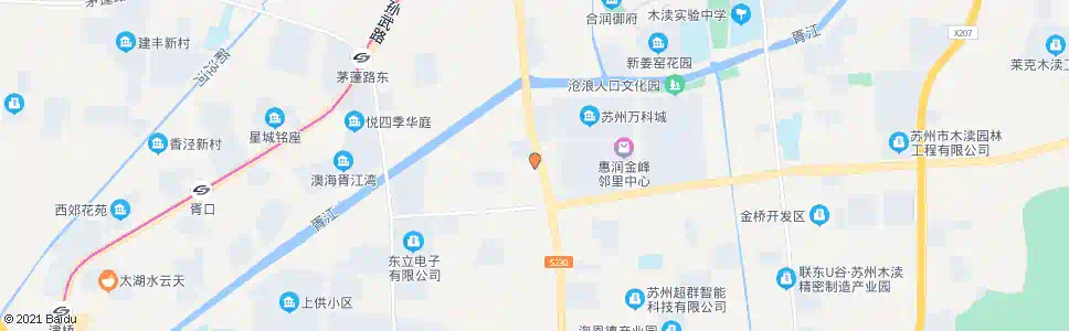 苏州香山工坊南_公交站地图_苏州公交_妙搜公交查询2025