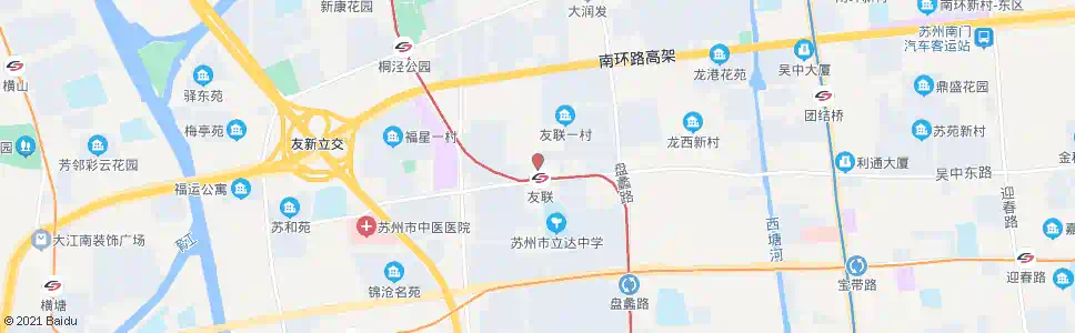 苏州友新街道_公交站地图_苏州公交_妙搜公交查询2025