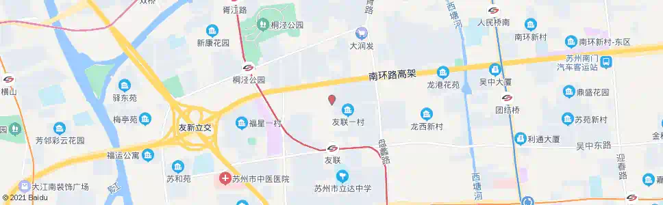 苏州南环西路南_公交站地图_苏州公交_妙搜公交查询2025