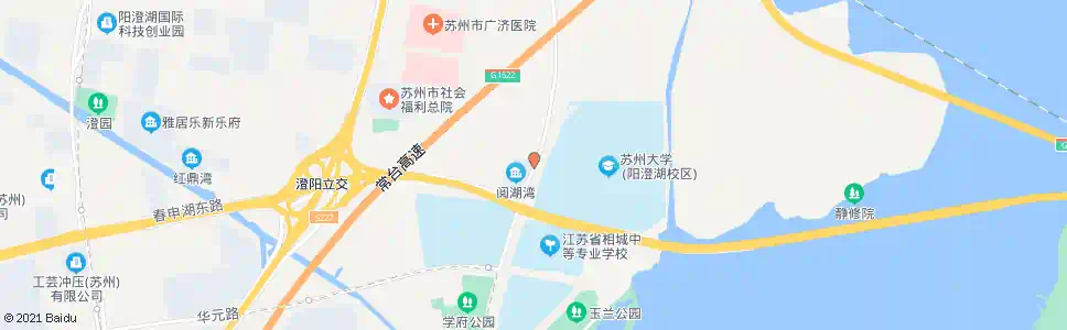 苏州苏大阳澄湖校区_公交站地图_苏州公交_妙搜公交查询2025