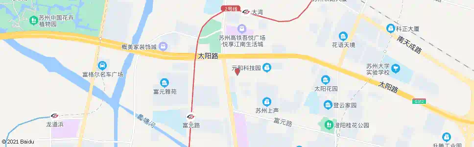 苏州如元路相城大道东_公交站地图_苏州公交_妙搜公交查询2025