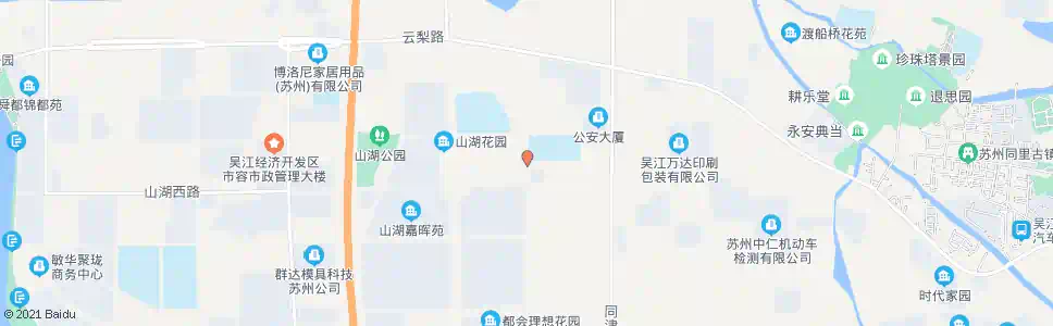 苏州山湖花园_公交站地图_苏州公交_妙搜公交查询2025