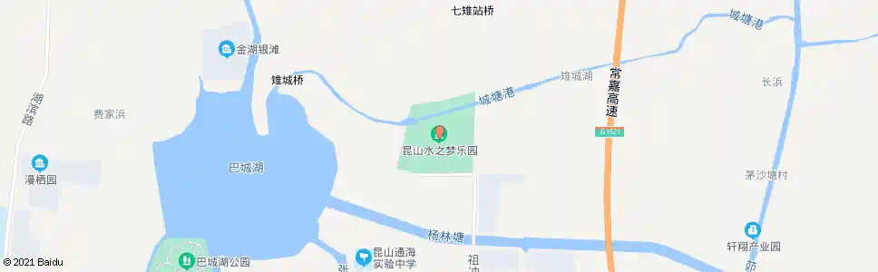 苏州昆山水之梦乐园_公交站地图_苏州公交_妙搜公交查询2025