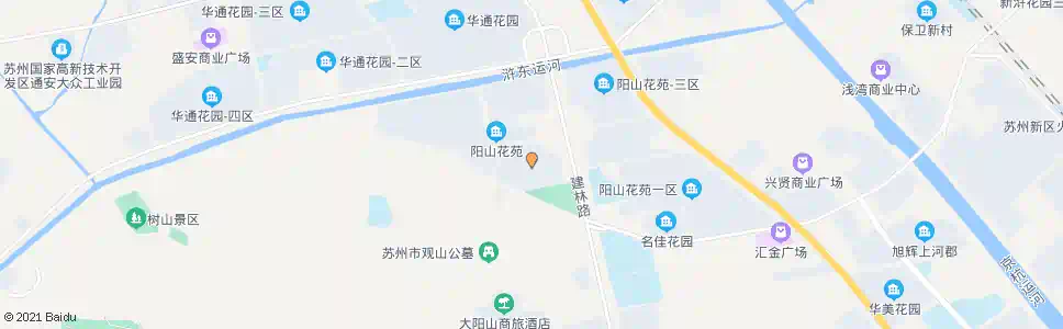 苏州阳山花园四区_公交站地图_苏州公交_妙搜公交查询2025