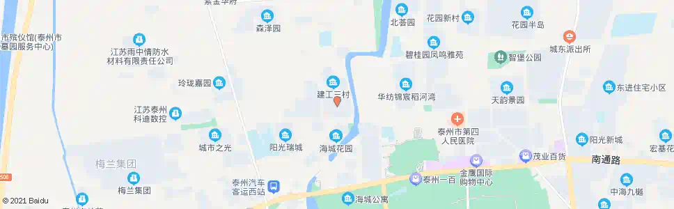 泰州天达佳园_公交站地图_泰州公交_妙搜公交查询2025