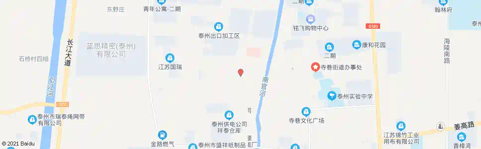 泰州寺巷大桥西_公交站地图_泰州公交_妙搜公交查询2025
