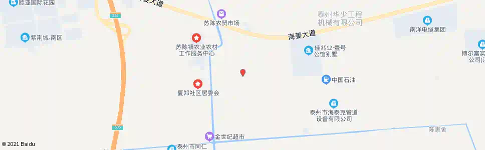 泰州夏郑村北_公交站地图_泰州公交_妙搜公交查询2025