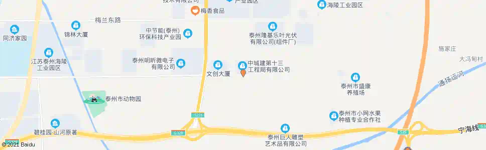 泰州朱塘村_公交站地图_泰州公交_妙搜公交查询2025