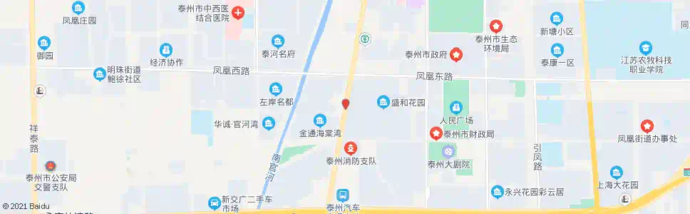 泰州盛和花园西门_公交站地图_泰州公交_妙搜公交查询2025