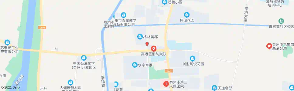 泰州高港人武部_公交站地图_泰州公交_妙搜公交查询2025