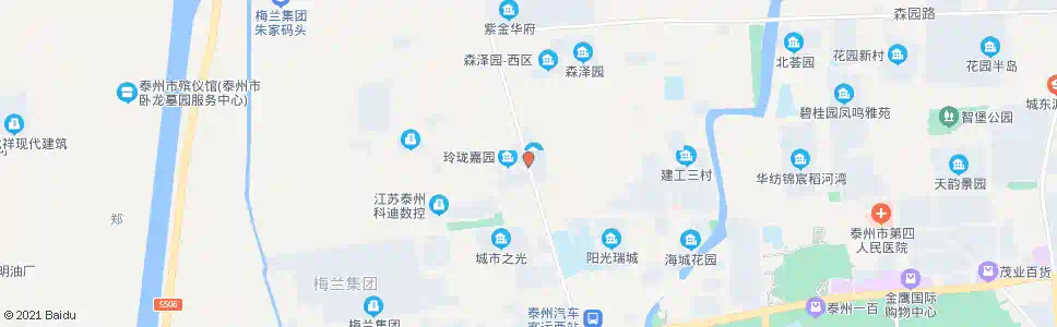 泰州森南村_公交站地图_泰州公交_妙搜公交查询2025
