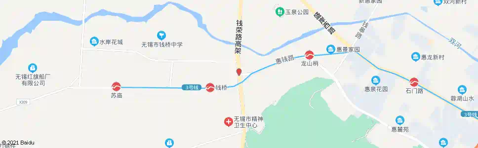 无锡惠钱路(钱威路)_公交站地图_无锡公交_妙搜公交查询2025