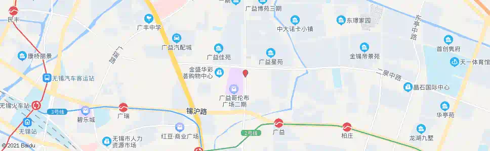 无锡广益路(广南路)_公交站地图_无锡公交_妙搜公交查询2025