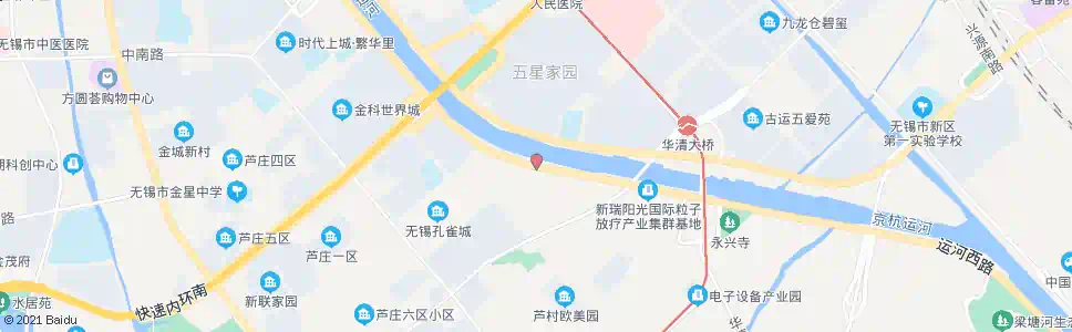 无锡芦青桥(运河西路)_公交站地图_无锡公交_妙搜公交查询2025