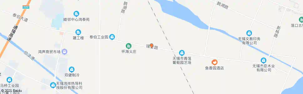 无锡泰伯工业园_公交站地图_无锡公交_妙搜公交查询2025