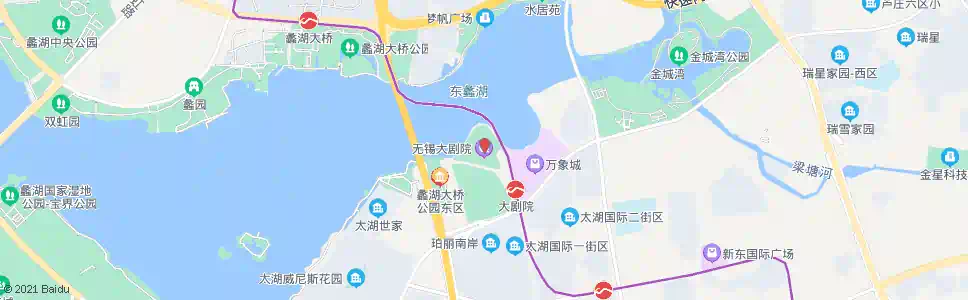 无锡大剧院_公交站地图_无锡公交_妙搜公交查询2025