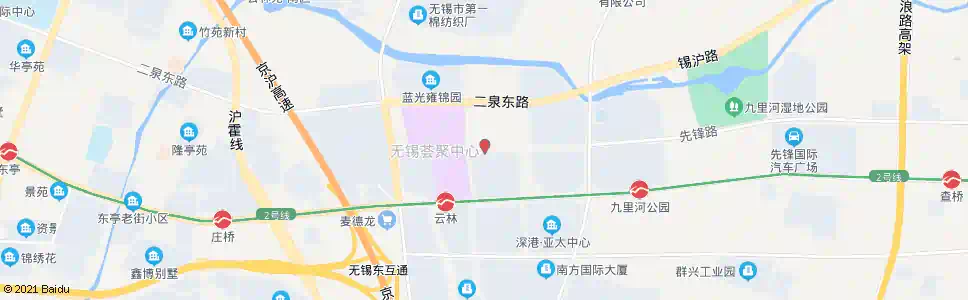 无锡云竹路(先锋路)_公交站地图_无锡公交_妙搜公交查询2025