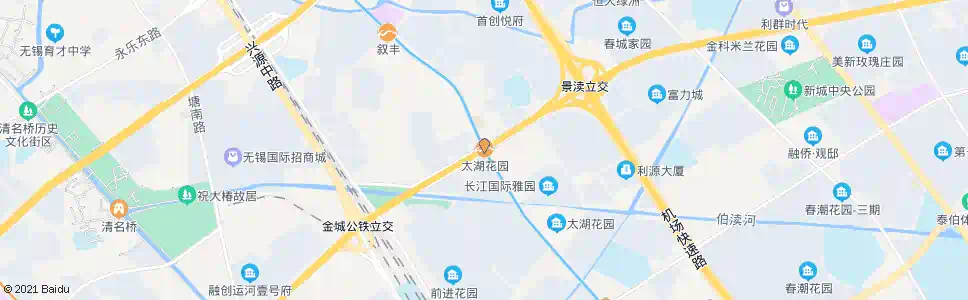无锡太湖花园_公交站地图_无锡公交_妙搜公交查询2025