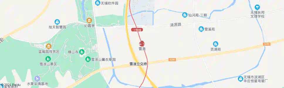 无锡雪浪_公交站地图_无锡公交_妙搜公交查询2025