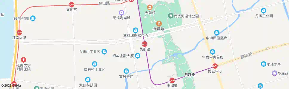 无锡吴都路_公交站地图_无锡公交_妙搜公交查询2025