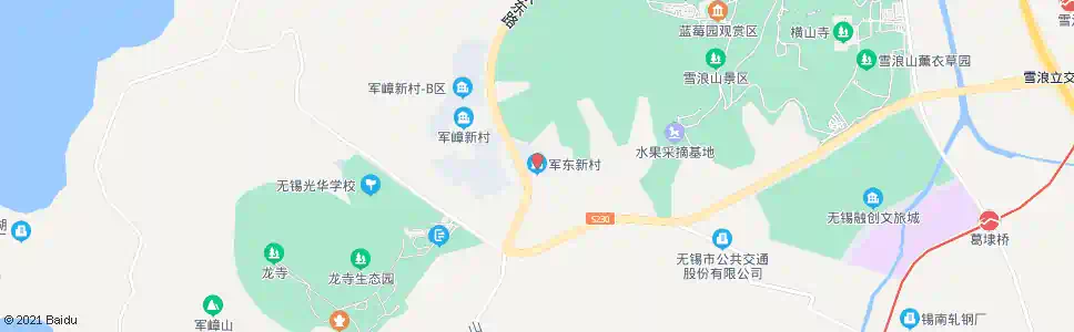 无锡军东新村_公交站地图_无锡公交_妙搜公交查询2025