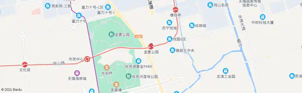 无锡兴梁道观山路_公交站地图_无锡公交_妙搜公交查询2025