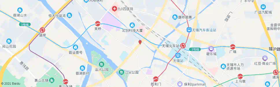 无锡春申广场_公交站地图_无锡公交_妙搜公交查询2025