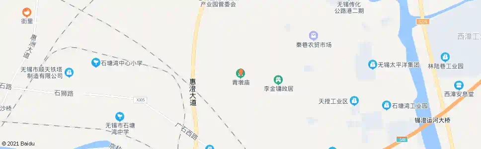 无锡青墩庙_公交站地图_无锡公交_妙搜公交查询2025