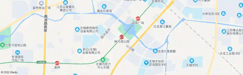 无锡映月湖公园站_公交站地图_无锡公交_妙搜公交查询2025
