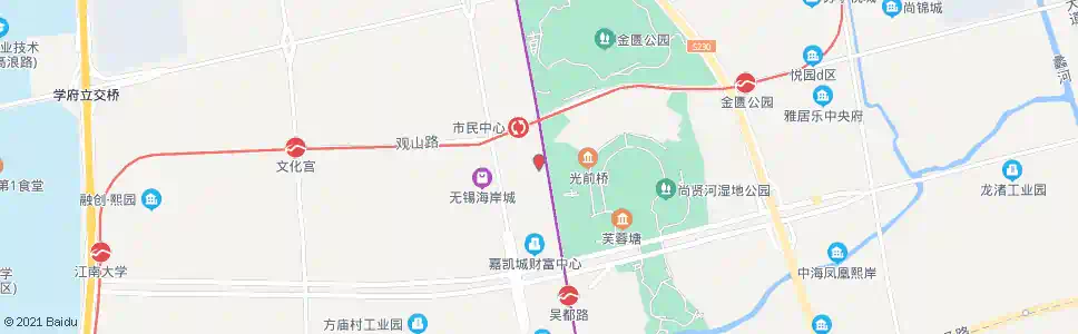 无锡八佰伴(华夏银行)_公交站地图_无锡公交_妙搜公交查询2025