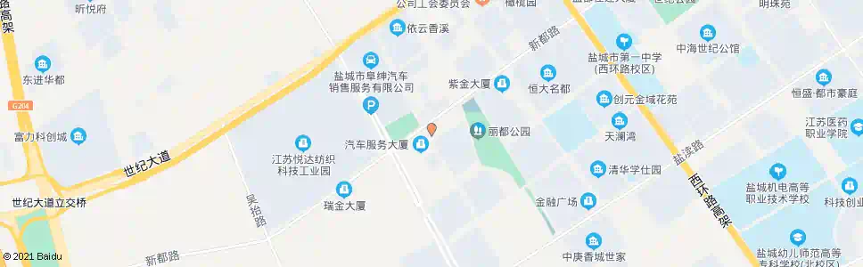 盐城西街菜场_公交站地图_盐城公交_妙搜公交查询2025