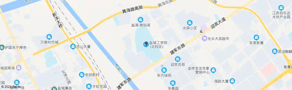 盐城工学院新校区_公交站地图_盐城公交_妙搜公交查询2025