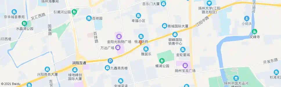 扬州江阳中路鸿大路_公交站地图_扬州公交_妙搜公交查询2025