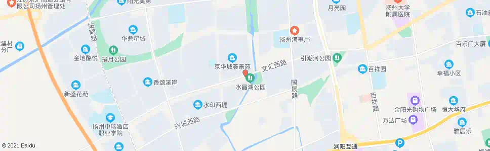 扬州水晶城(京华城荟景苑)_公交站地图_扬州公交_妙搜公交查询2025