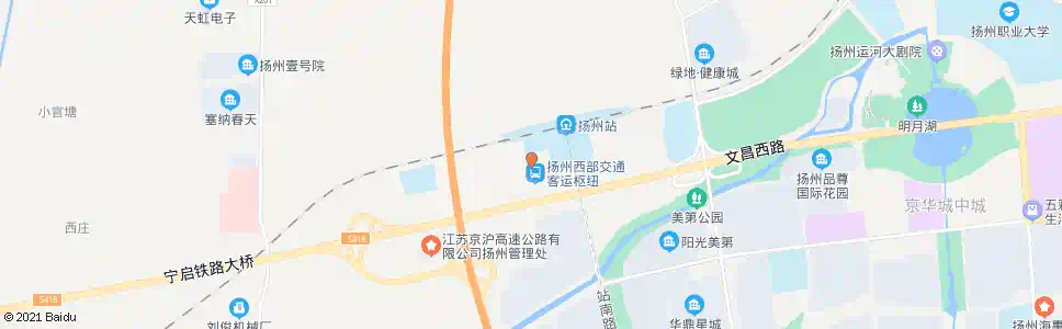 扬州西部客运枢纽(扬州火车站)_公交站地图_扬州公交_妙搜公交查询2025