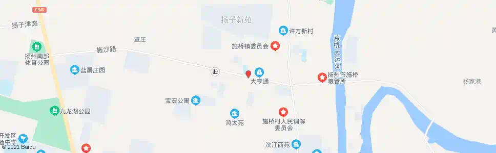 扬州施沙路_公交站地图_扬州公交_妙搜公交查询2025