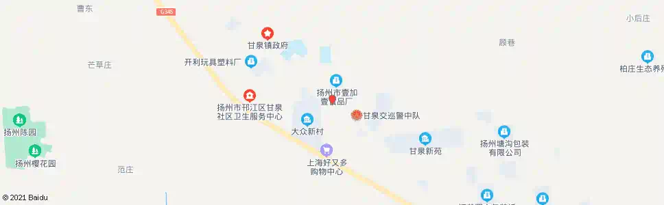 扬州扬州天地公司_公交站地图_扬州公交_妙搜公交查询2025