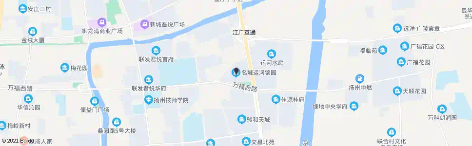 扬州名城运河锦园_公交站地图_扬州公交_妙搜公交查询2025