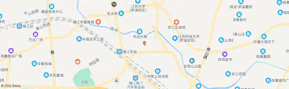 镇江东方花苑_公交站地图_镇江公交_妙搜公交查询2025