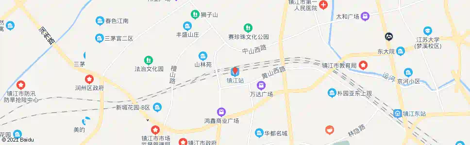镇江粮山_公交站地图_镇江公交_妙搜公交查询2025