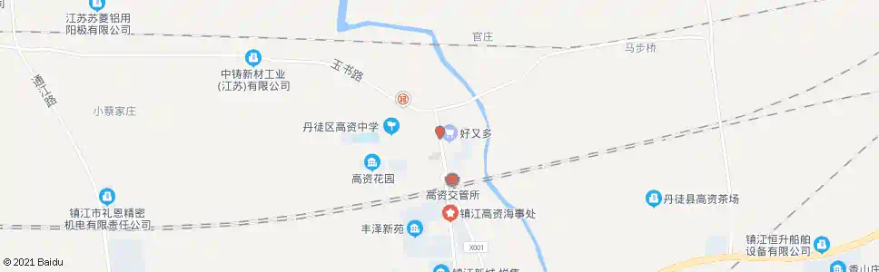 镇江高资东站_公交站地图_镇江公交_妙搜公交查询2025