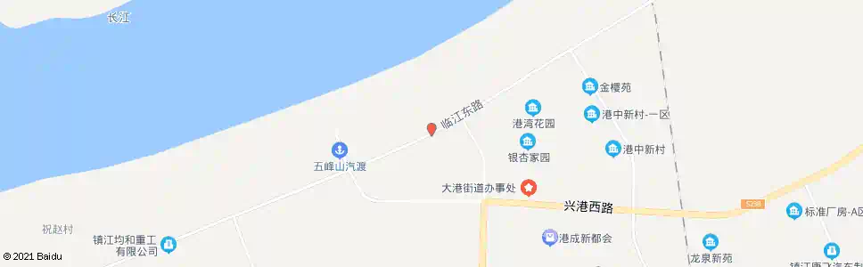 镇江大港西街_公交站地图_镇江公交_妙搜公交查询2025
