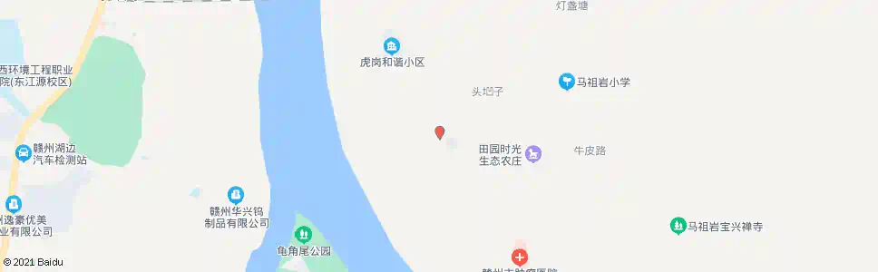 赣州水东福利院_公交站地图_赣州公交_妙搜公交查询2025