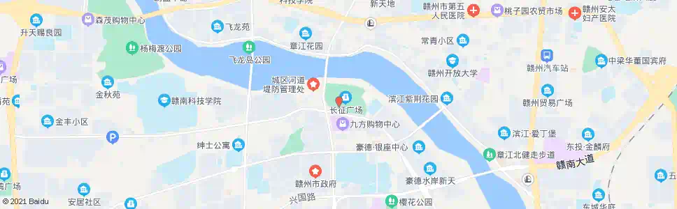 赣州黄金广场_公交站地图_赣州公交_妙搜公交查询2025